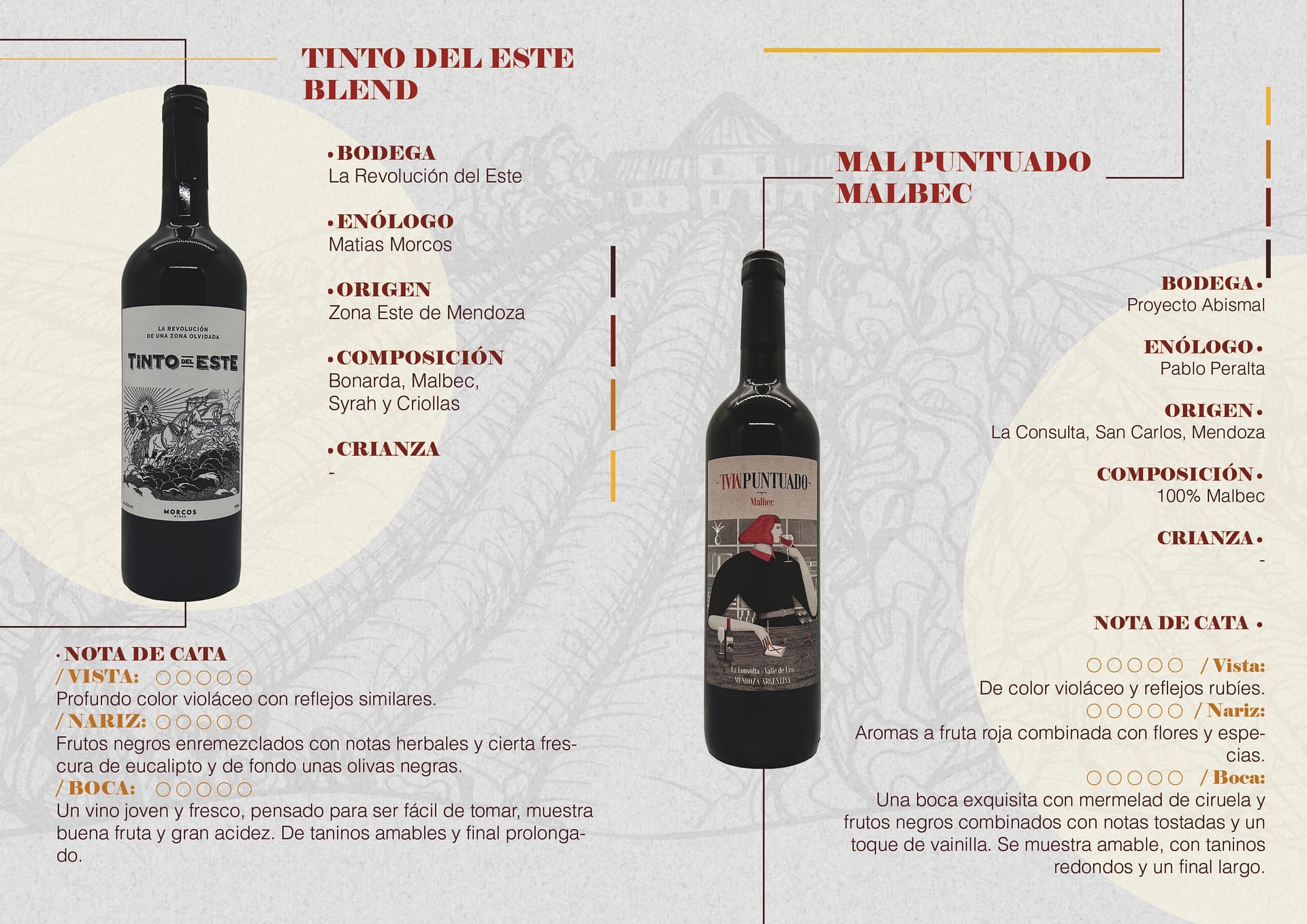 Ficha de vinos - LENEAS